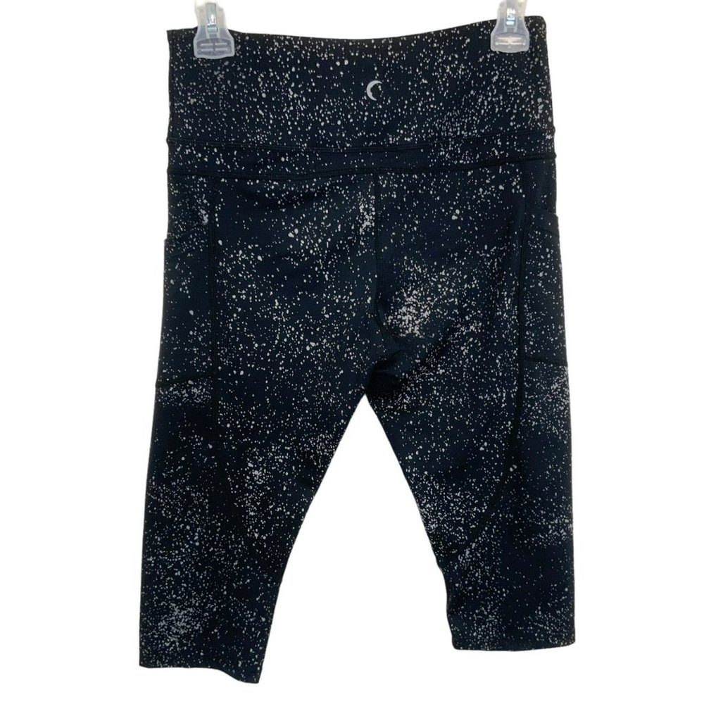 Zyia Reflective Pocket Light n Tight Hi Rise 24" Leggings Black Size 8/10